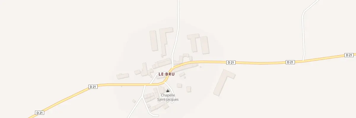 Plan du 5015 Le Bru à Charmensac