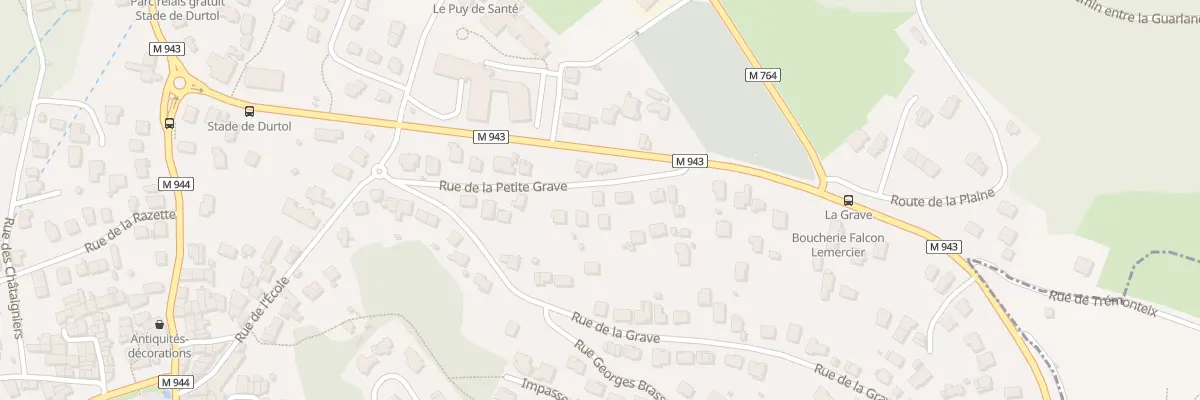 Plan du 12 Rue de la Pte Grave à Durtol