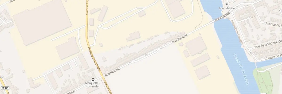 Plan du 94 Rue Pasteur à Marquette-lez-Lille