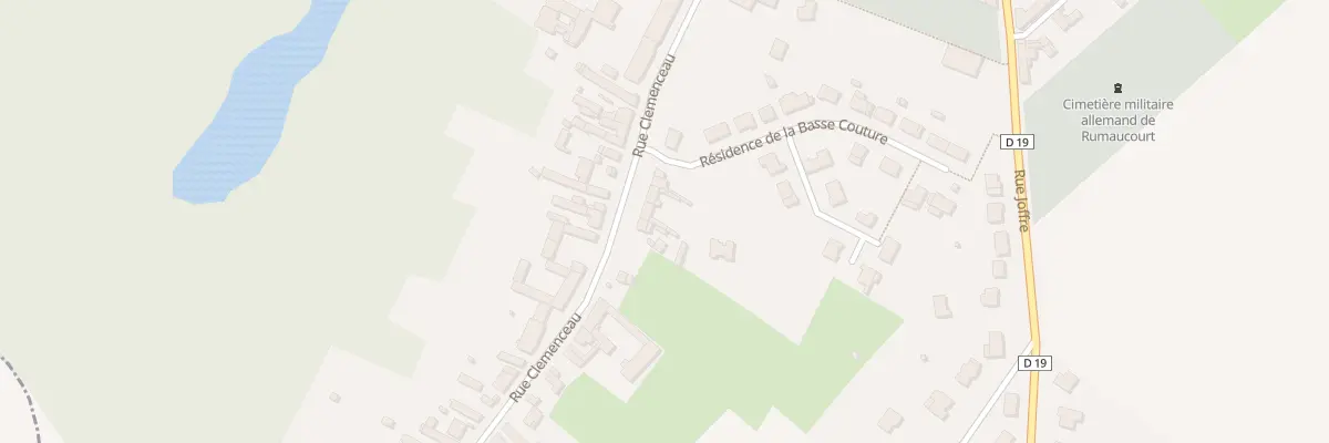 Plan du 443 Rue Clémenceau à Rumaucourt