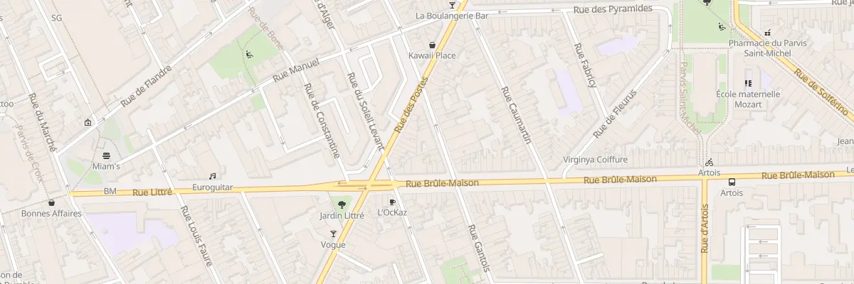 Plan du 8 Rue Gantois à Lille