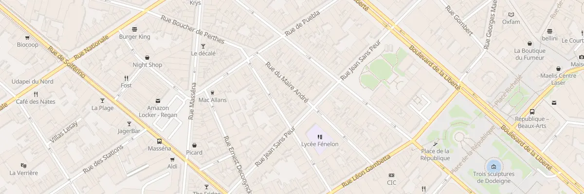 Plan du 22 Rue du Maire André à Lille