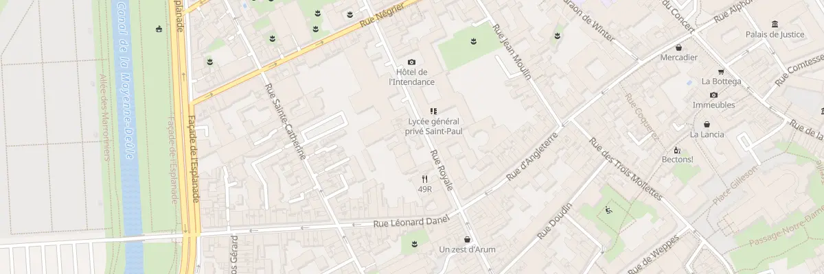 Plan du 59 Rue Royale à Lille