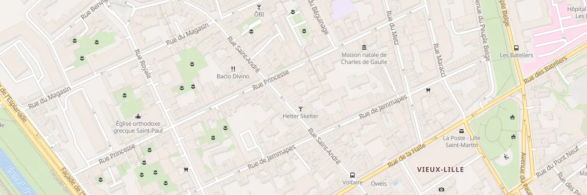 Plan du 84 Rue Saint André à Lille