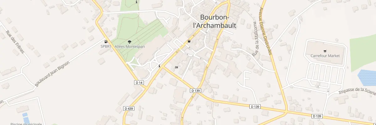 Plan du 1 Rue Archambaudière à Bourbon-l’Archambault