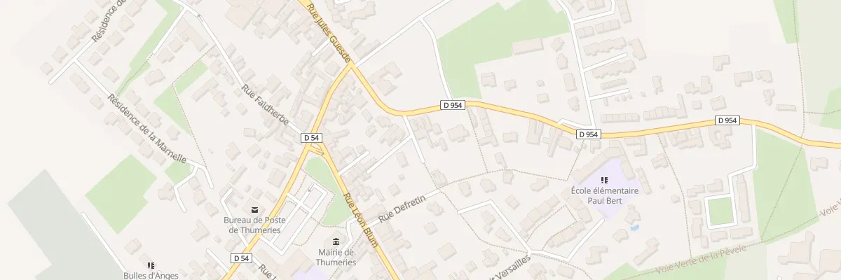 Plan du 12A Rue Emile Zola à Thumeries