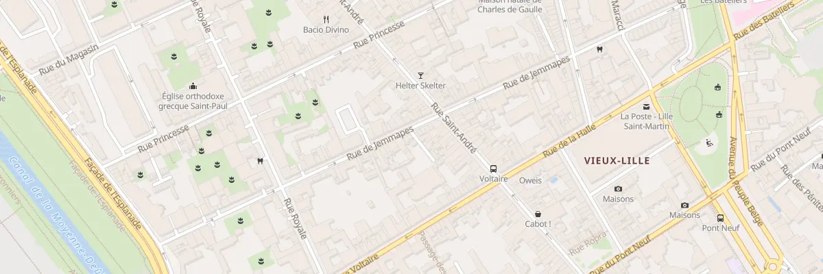 Plan du 77 Rue de Jemmapes à Lille