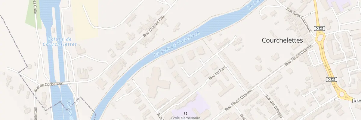 Plan du 612 Rue des Ecoles à Courchelettes