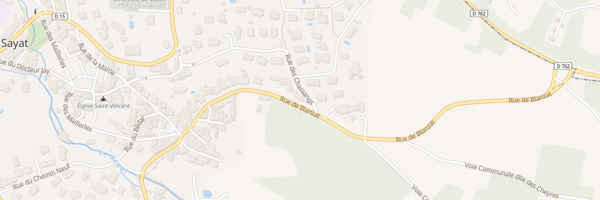 Plan du 1 Rue des Chassangs à Sayat