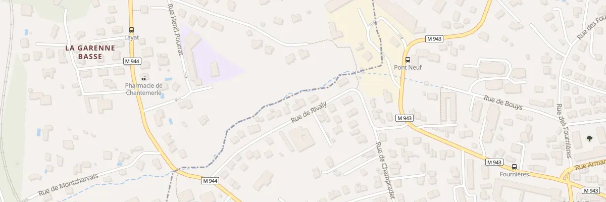 Plan du 20 Rue de Rivaly à Clermont-Ferrand