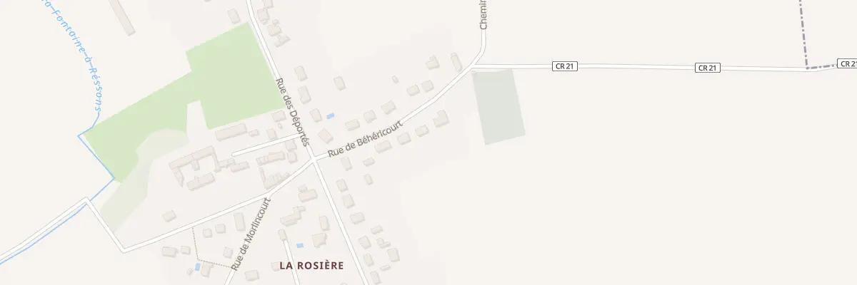 Plan du 124 Rue de Béhéricourt à Salency