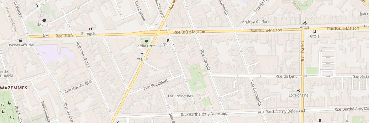 Plan du 17 Rue des Meuniers à Lille