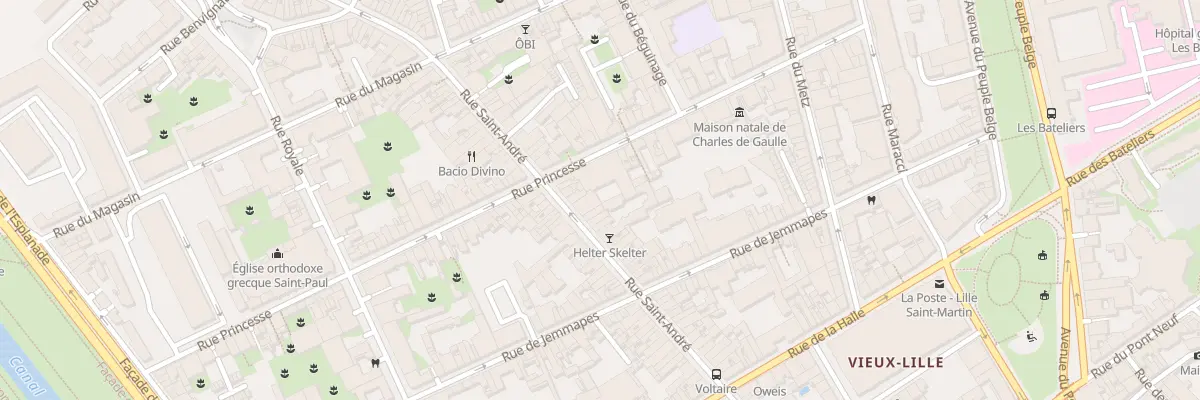 Plan du 86 Rue Saint André à Lille