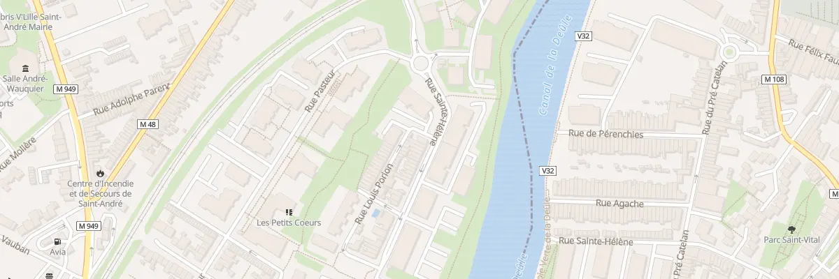 Plan du 99 Rue Sainte-Hélène à Saint-André-lez-Lille