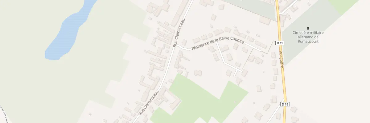 Plan du 425 Rue Clémenceau à Rumaucourt