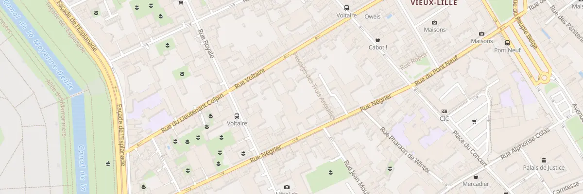Plan du 33 Rue Voltaire à Lille