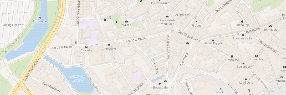 Plan du 31 Rue de la Barre à Lille