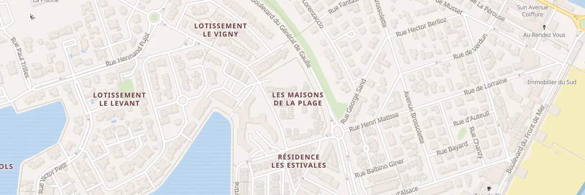 Plan du 99 Res Maisons de la Plage à Port-la-Nouvelle