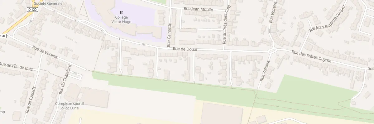 Plan du 52 Rue de Douai à Auby