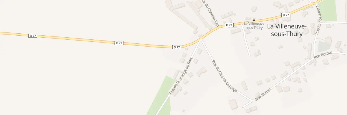 Plan du 6 Rue de la Grange aux Bois à La Villeneuve-sous-Thury