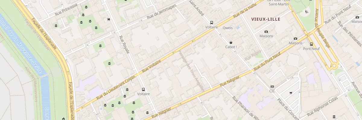 Plan du 31 Rue Voltaire à Lille
