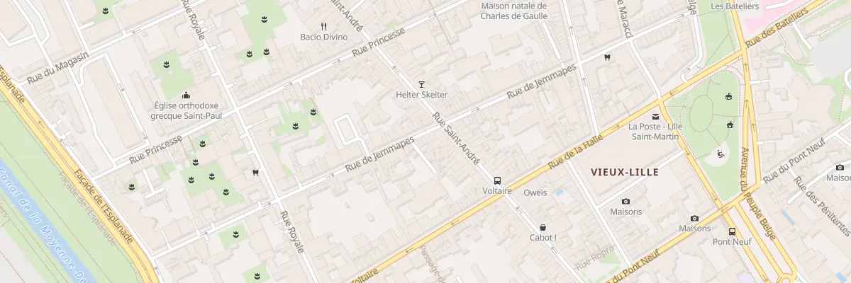 Plan du 71 Rue de Jemmapes à Lille