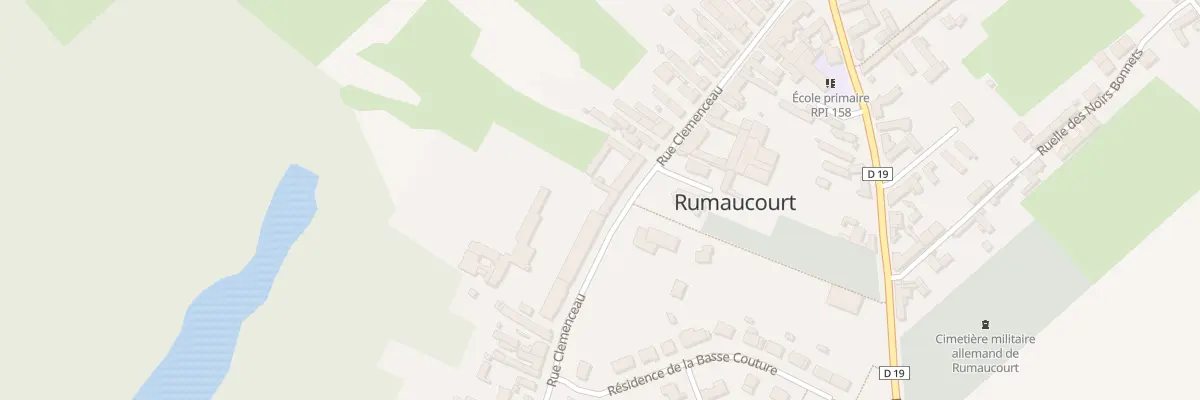 Plan du 608 Rue Clémenceau à Rumaucourt