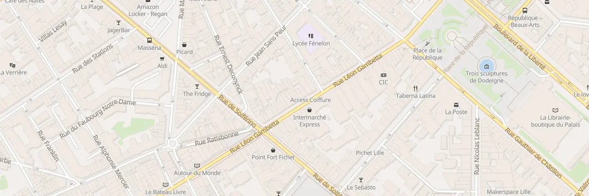 Plan du 78 Rue Léon Gambetta à Lille