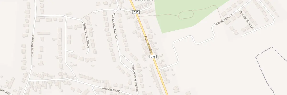 Plan du 20 Rue d’Estrées à Gouy-sous-Bellonne