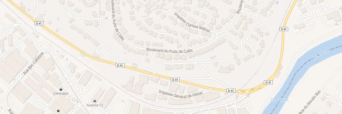 Plan du 391 Bd du Puits de Calès à Millau