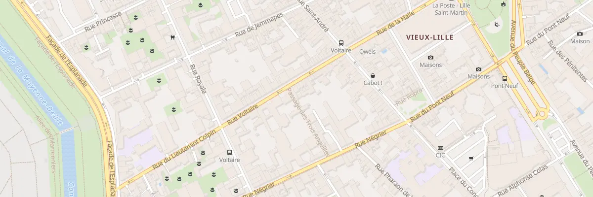 Plan du 29 Rue Voltaire à Lille