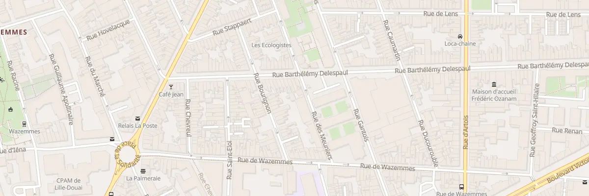Plan du 44B Rue des Meuniers à Lille