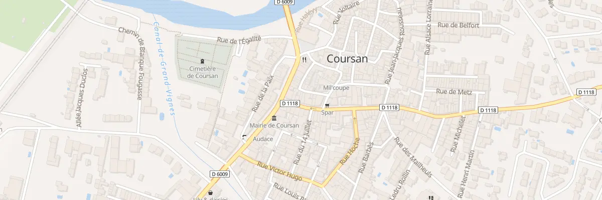 Plan du 3B Av Jean Jaurès à Coursan