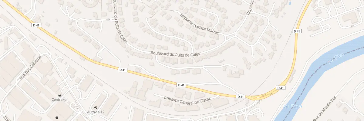 Plan du 377 Bd du Puits de Calès à Millau
