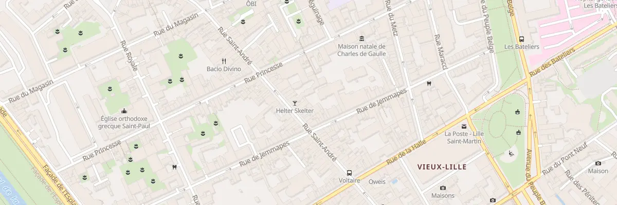 Plan du 76 Rue Saint André à Lille