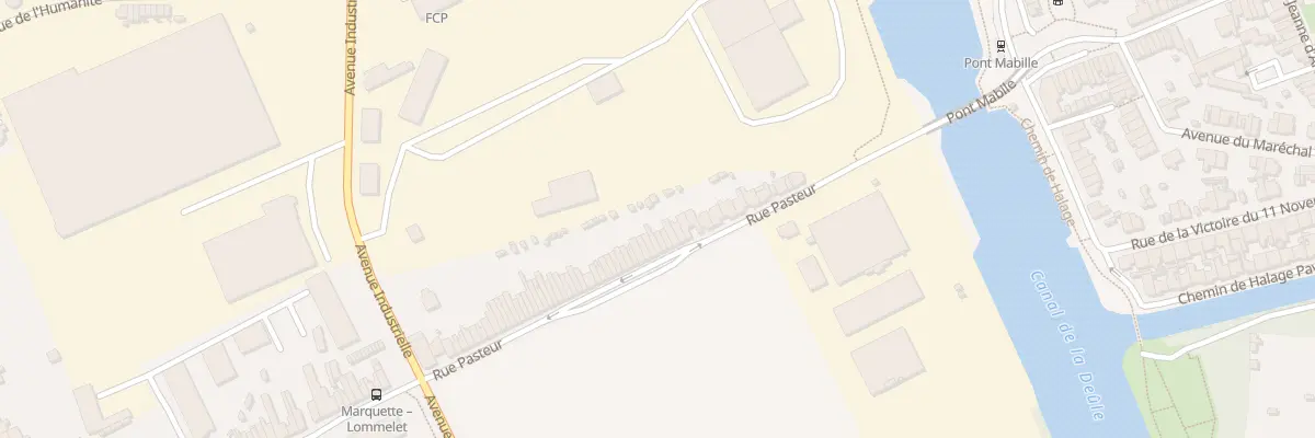 Plan du 74 Rue Pasteur à Marquette-lez-Lille