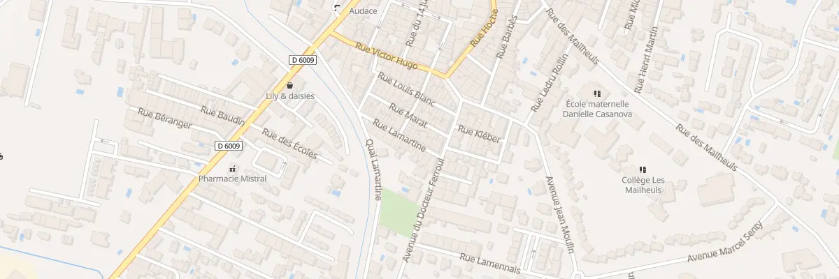 Plan du 23 Rue Lamartine à Coursan
