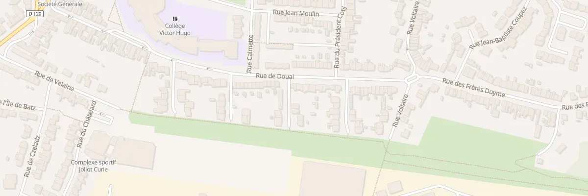 Plan du 54 Rue de Douai à Auby