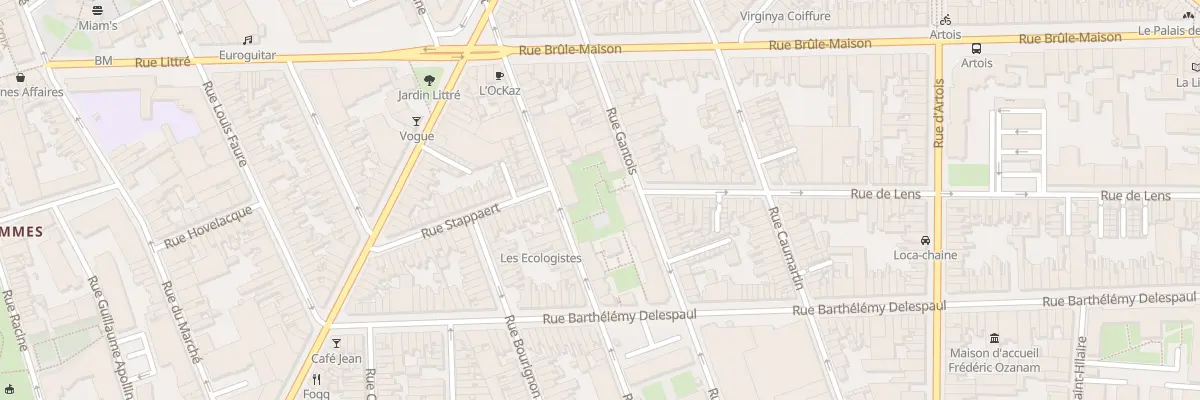 Plan du 21 Rue des Meuniers à Lille