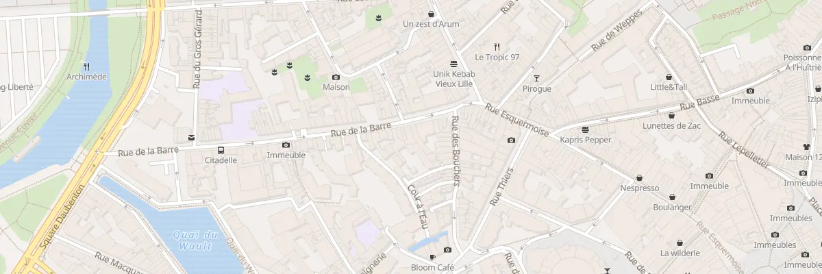 Plan du 19 Rue de la Barre à Lille