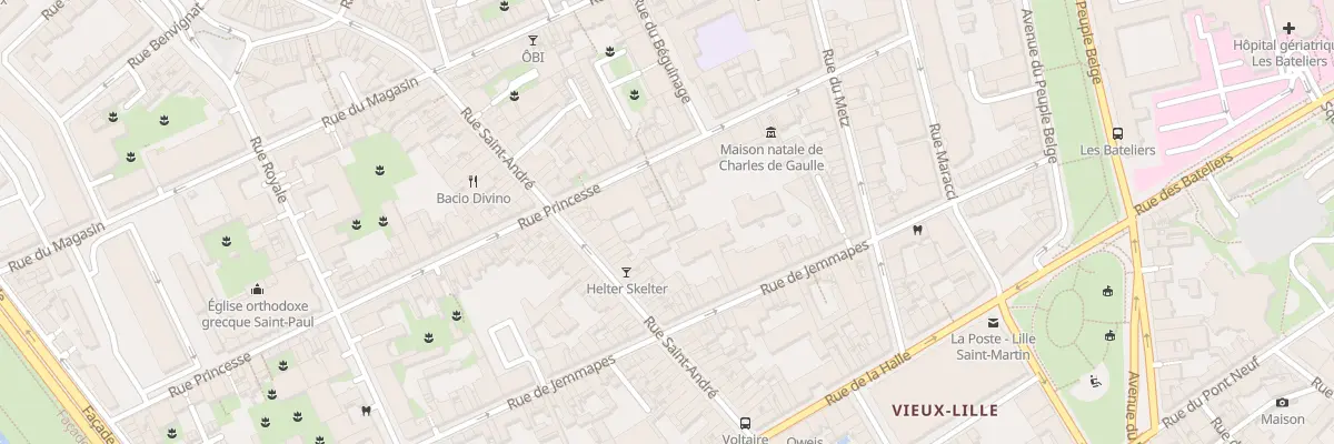 Plan du 80 Rue Saint André à Lille
