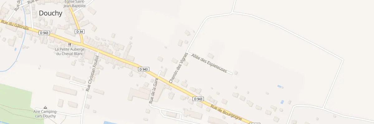 Plan du 2 Che des Vignes à Douchy-Montcorbon