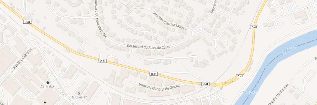 Plan du 367 Bd du Puits de Calès à Millau