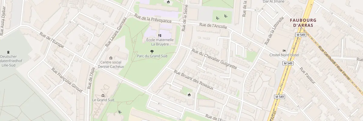 Plan du 229 Rue de la Seine à Lille