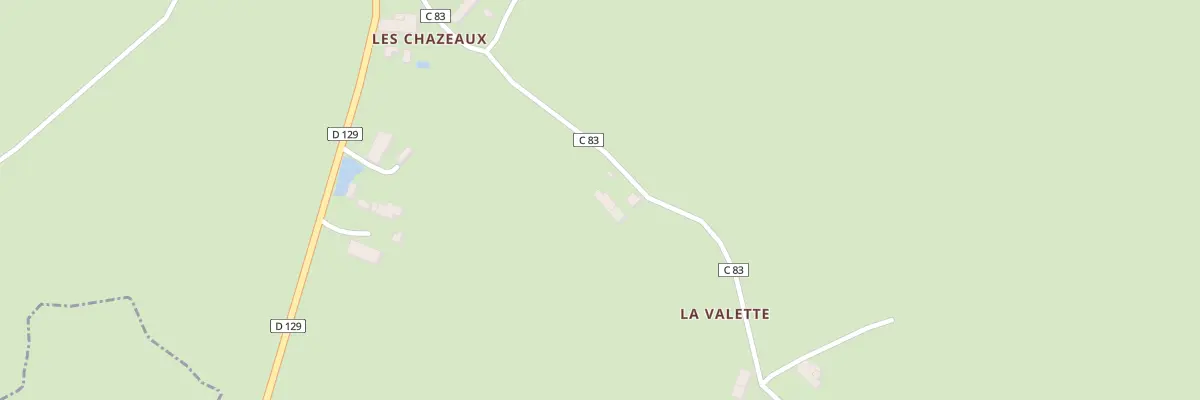 Plan du 2 Village de la Valette à Voussac