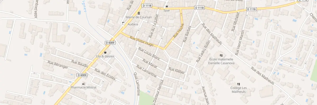 Plan du 3 Rue Raspail à Coursan