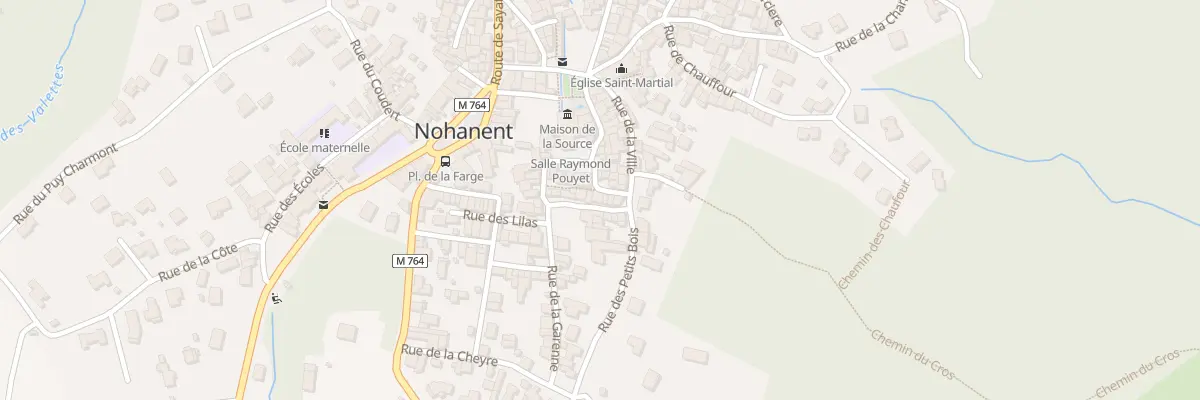 Plan du 2 Rue de la Garenne à Nohanent