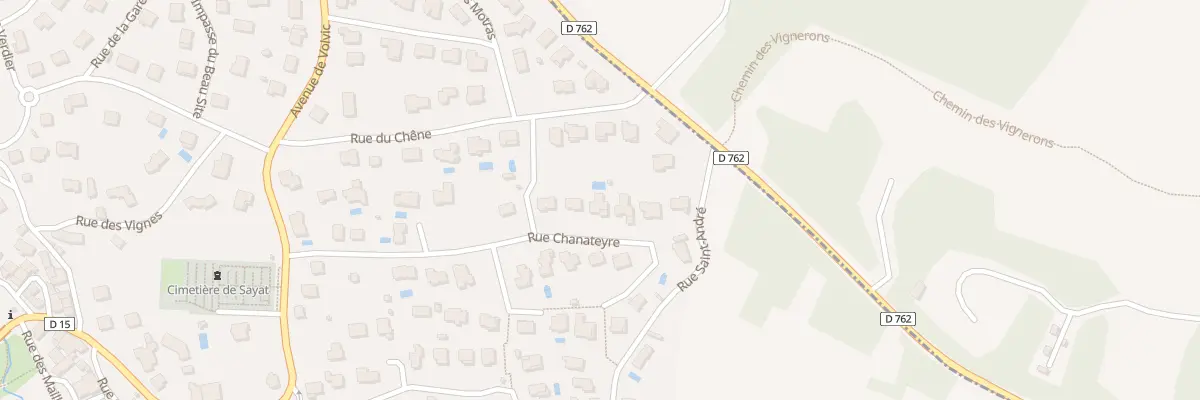 Plan du 5 Rue de Chanateyre à Sayat