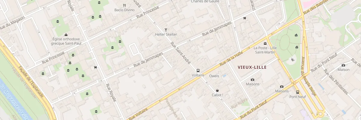 Plan du 55 Rue Saint André à Lille
