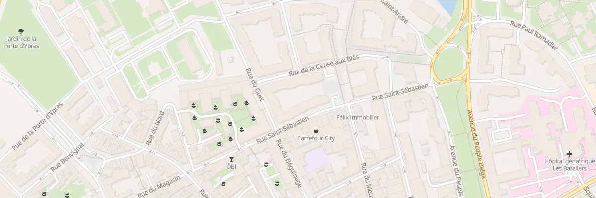 Plan du 78 Rue de la Cense aux Bles à Lille